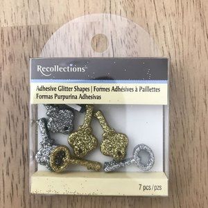 Recollections Glitter Key Stickers